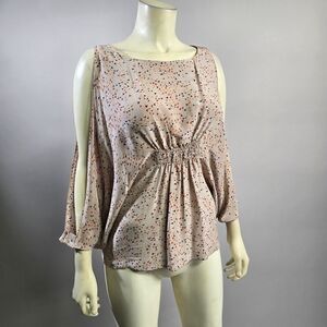 The Addison story xs silk top R7